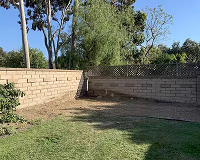 Landscape install and hardscape